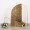 6 ft GOLD Double Sided Big Payette Sequin Half Moon Arch STAND